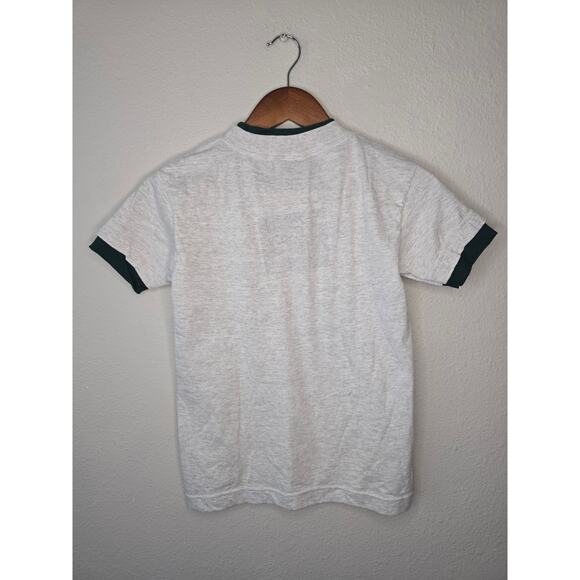 Vintage Arizona Shirt Youth Medium Desert Graphic Gray Double Sleeve Nature Tee - Picture 6 of 8